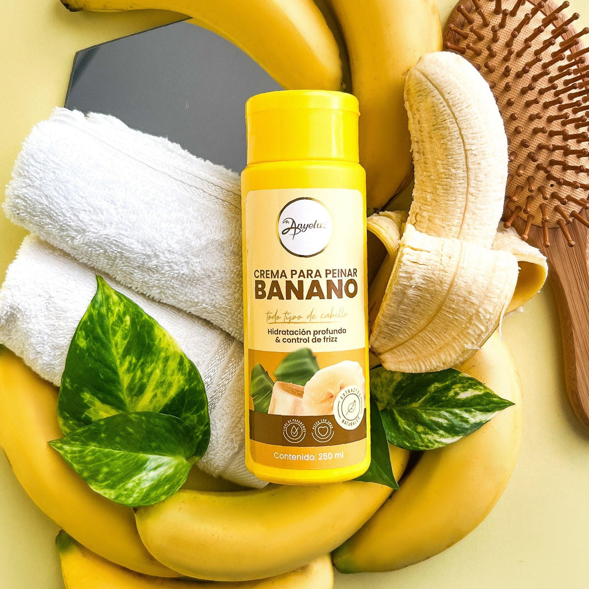 Crema de Peinar Banano Anyeluz 250ml – foto 3