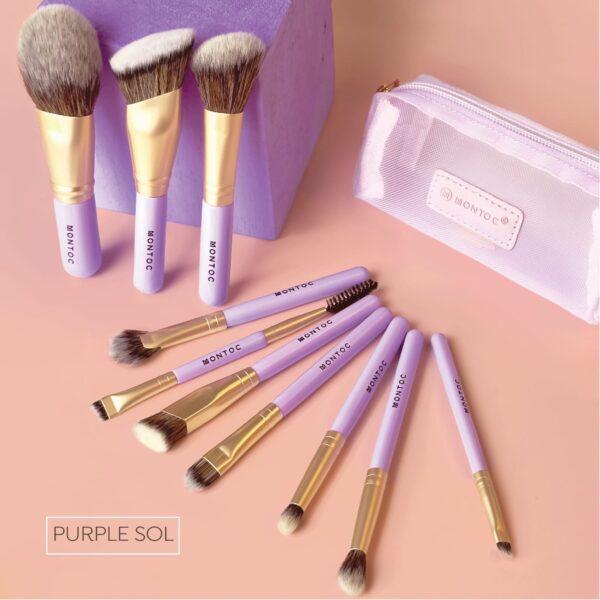 Kit De Brochas Viajero Purple Sol Montoc – foto 4