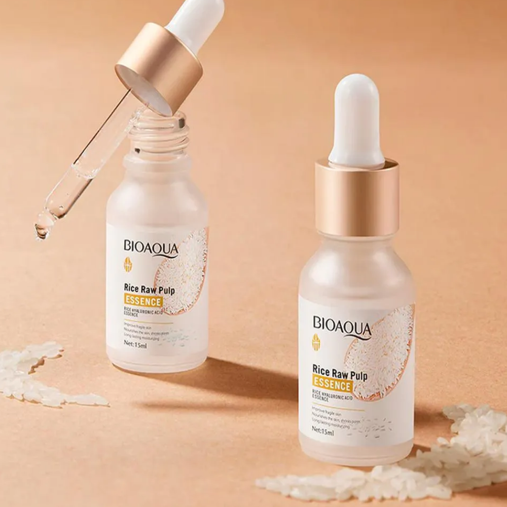 Suero Facial a Base de Arroz y Ácido Hialurónico Bioaqua – foto 2
