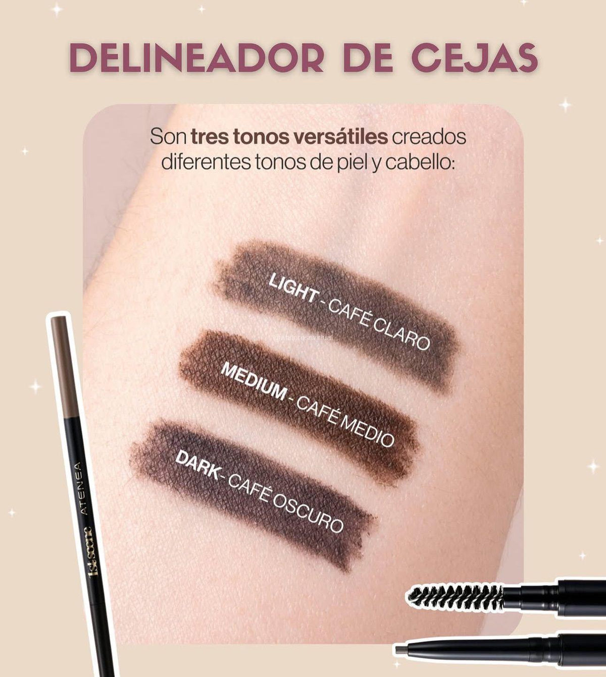 Delineador Automático de Cejas Dark Atenea – foto 4