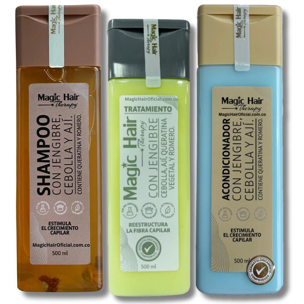 Shampoo Cebolla, Jengibre y Ají x 500ml Magic Hair – foto 5