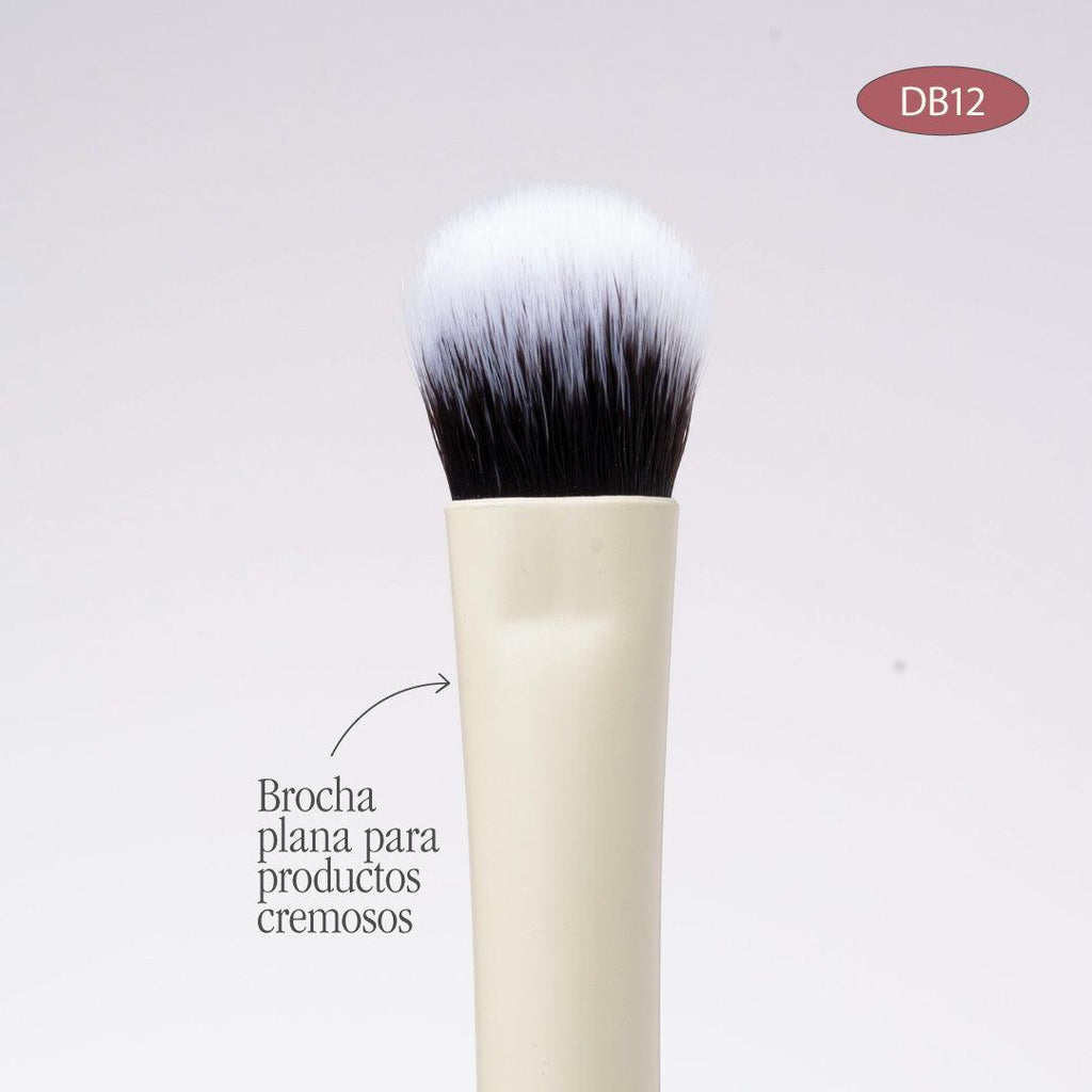 Duo Glam 12 Brocha Difuminadora / Plana Productos Cremosos Atenea – foto 4