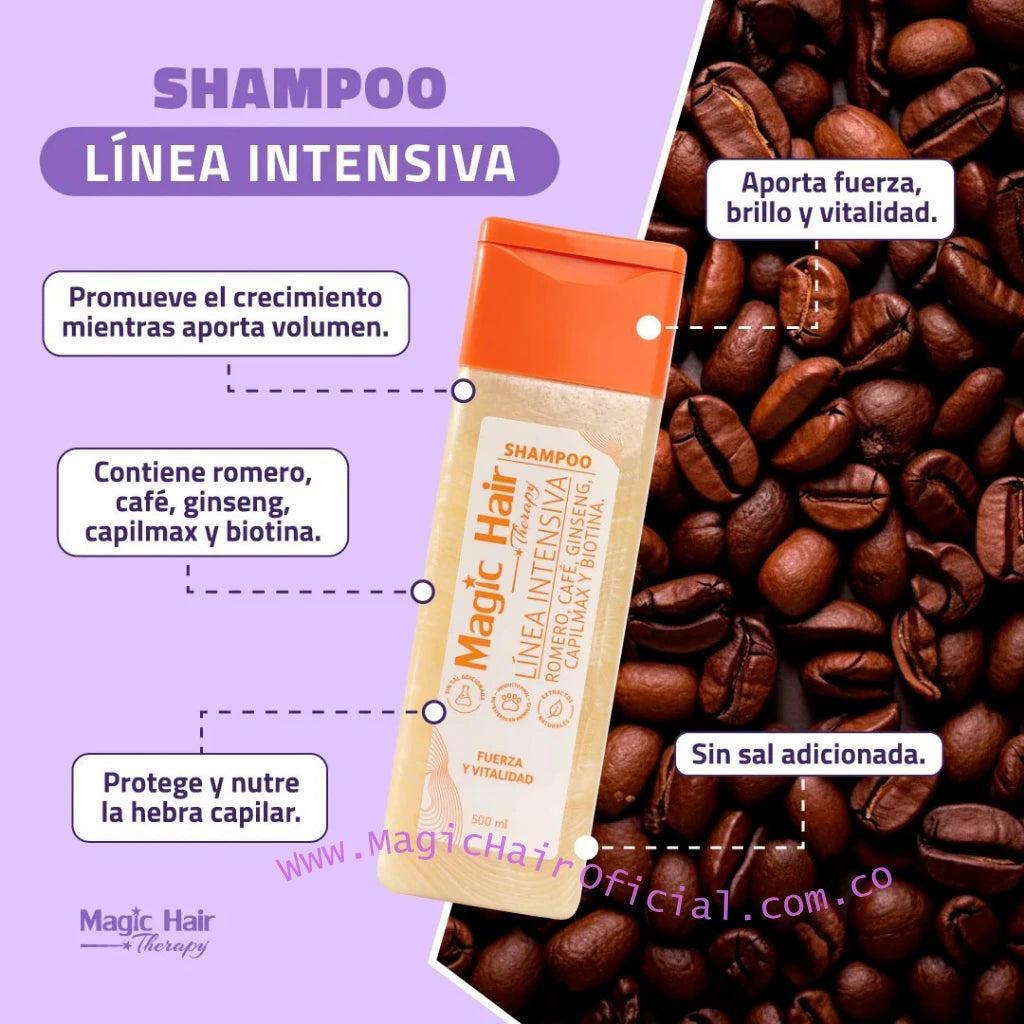 Shampoo Crecimiento Romero, Café 500ml Magic Hair – foto 3