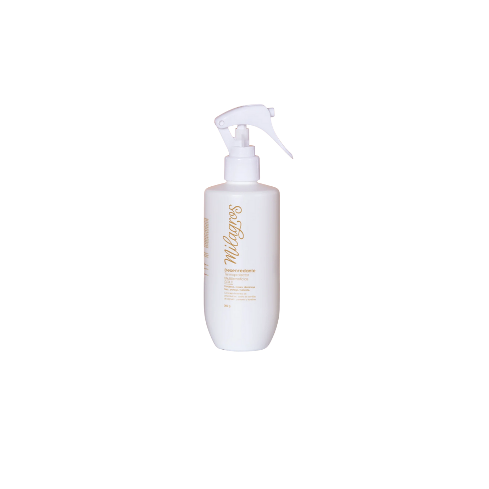 Desenredante Termoprotector Milagros x 250 ml Blanco Gold