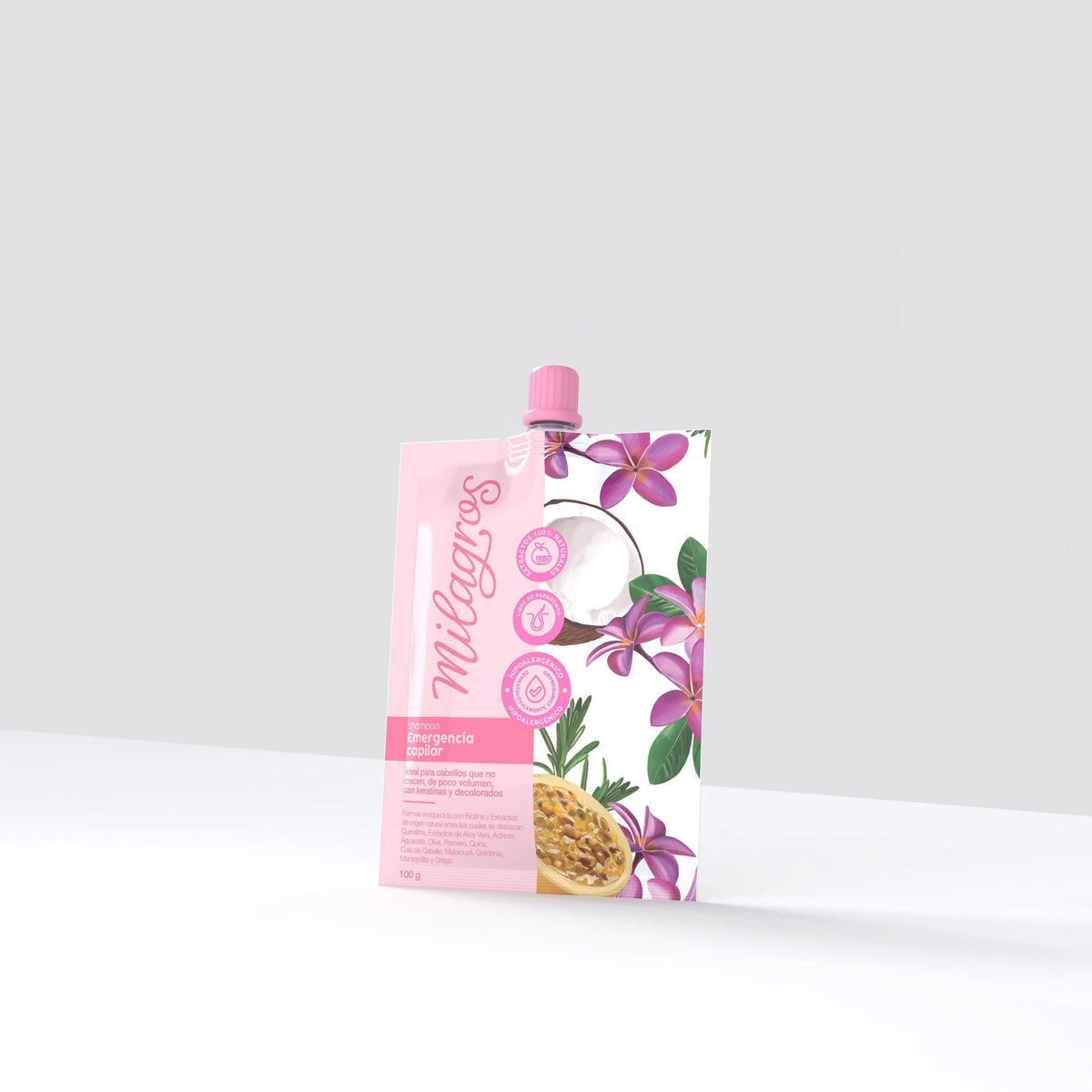 Sobres Shampoo Emergencia Capilar 100ml Milagros – foto 2