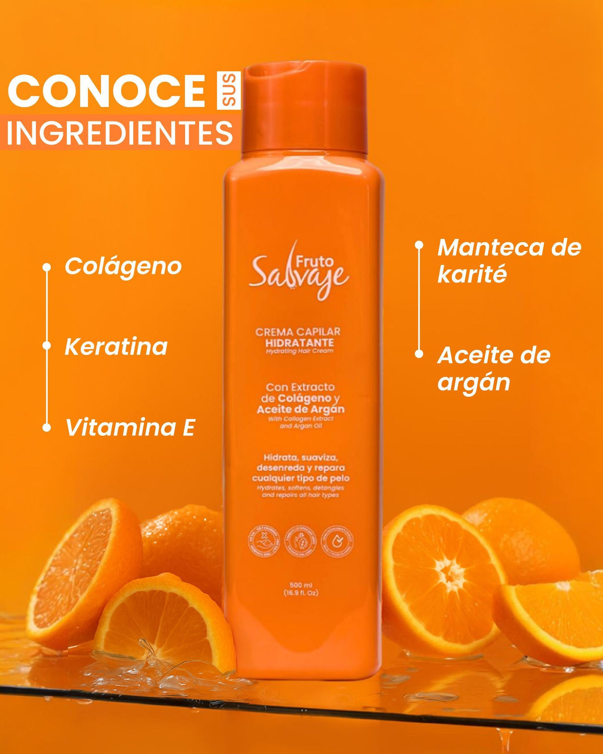 Crema Hidratante Otoño Naranja x 500ml Fruto Salvaje – foto 2