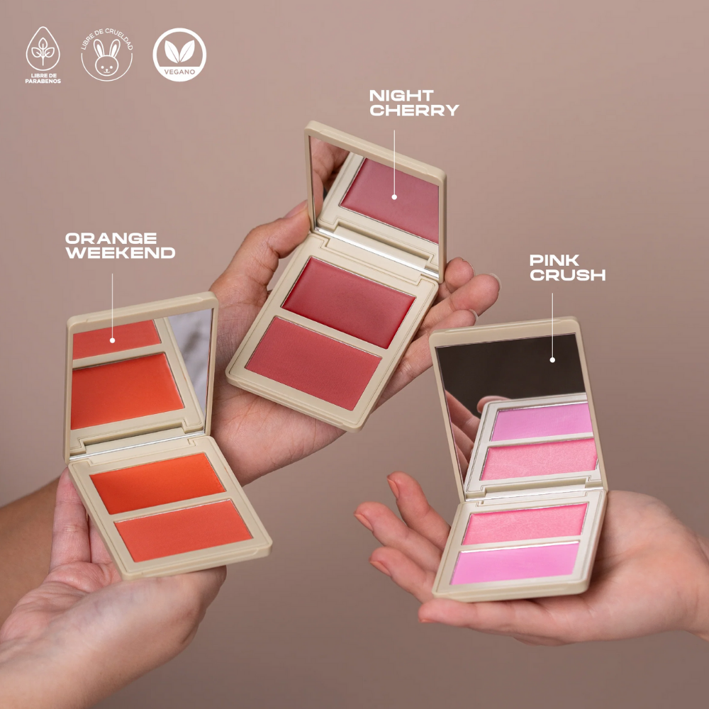 Duo De Rubor En Crema Y Compacto Pinkcrush Atenea – foto 2