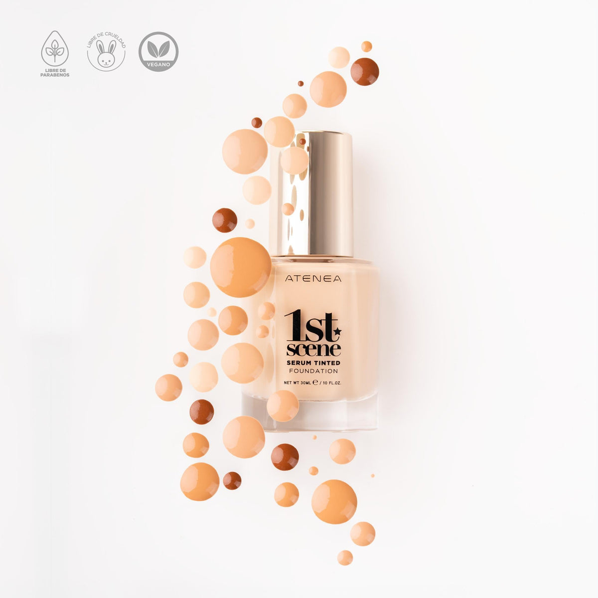 Serum Tinted Foundation 1st Scene Almond 30ml Atenea – foto 5