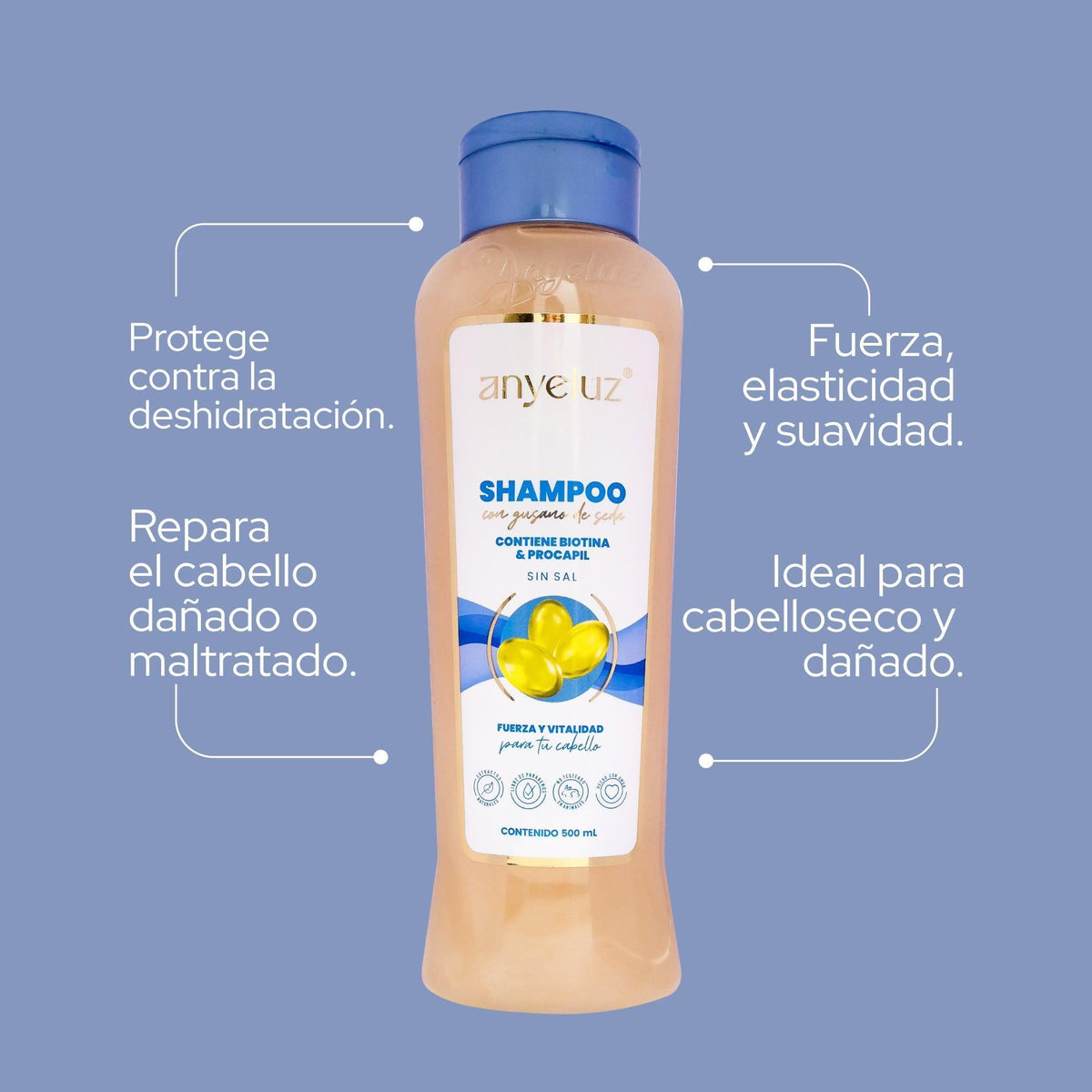 Shampoo Gusano de Seda Anyeluz – foto 2