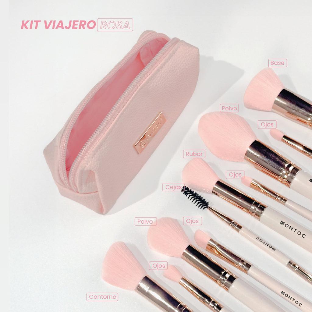 Kit de Brochas Viajero Luna Pink Montoc – foto 3