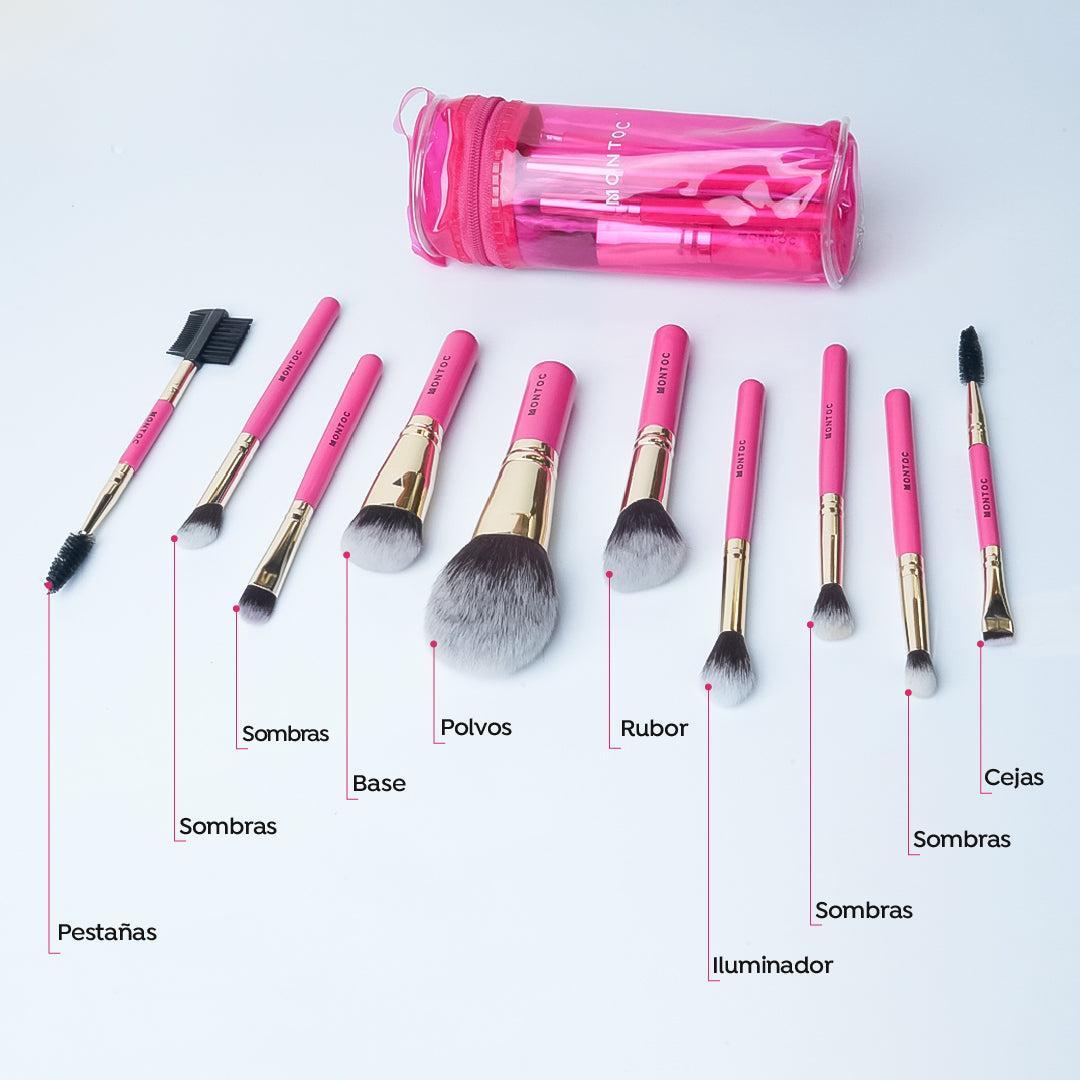 Kit Brochas Viajero Fucsia Ona Montoc – foto 3