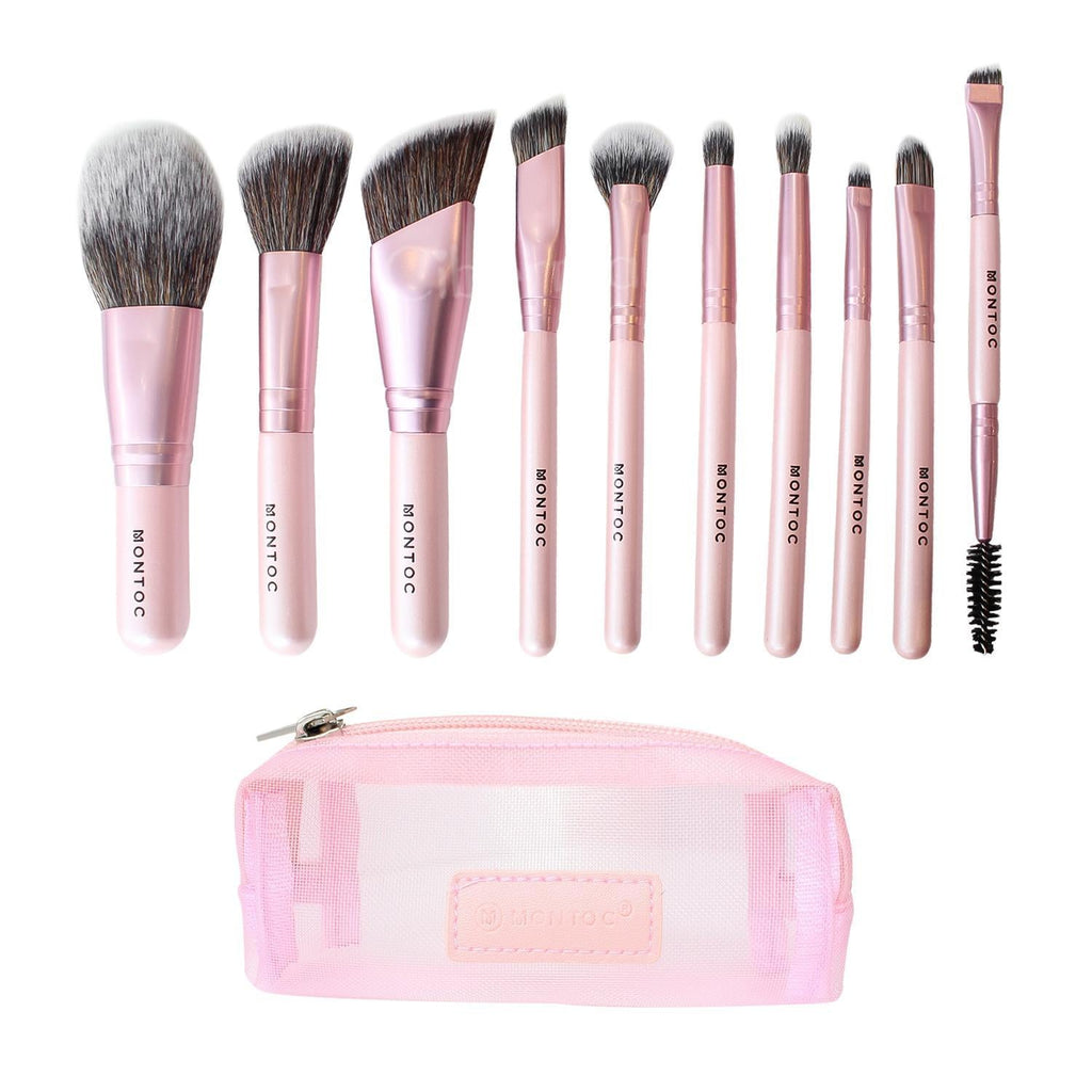Kit de Brochas Viajero Luna Pink Montoc