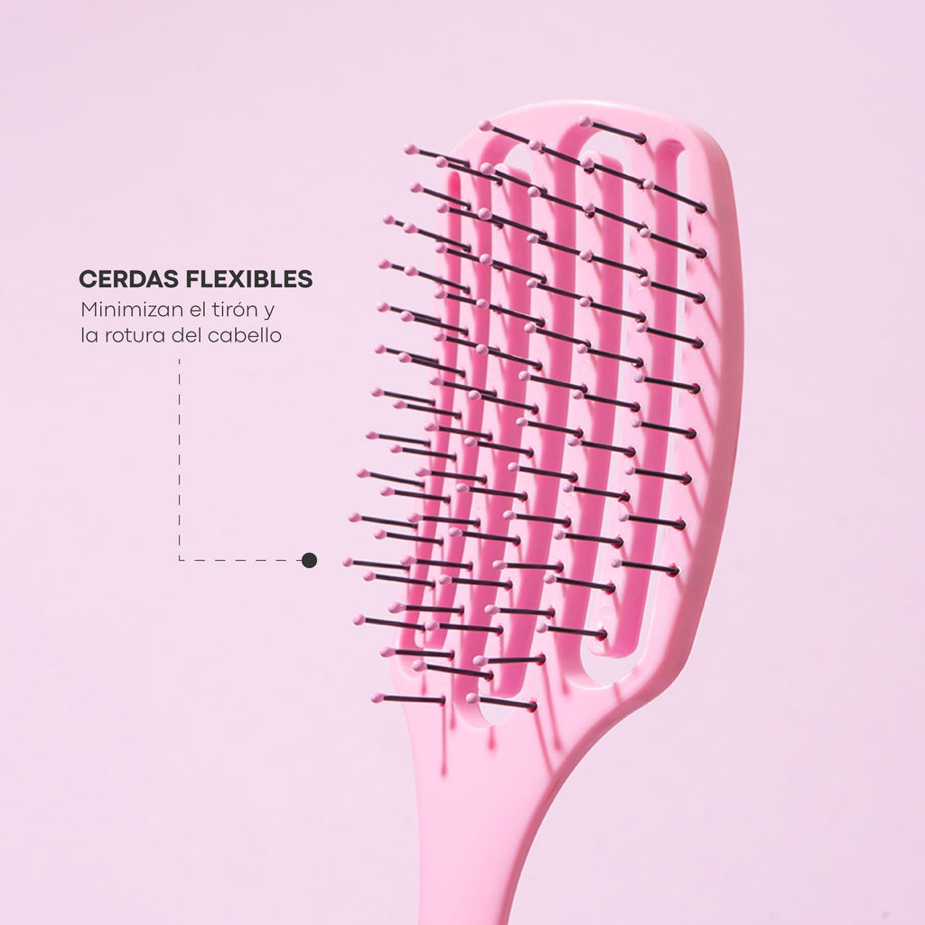 Cepillo Desenredante Antifrizz Fucsia Lula – foto 5