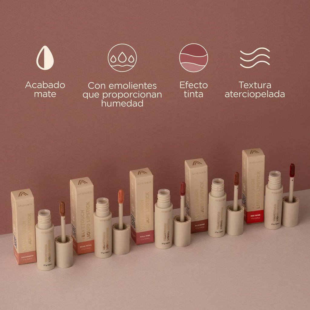 Labial Líquido Velvet Dullpink – foto 3