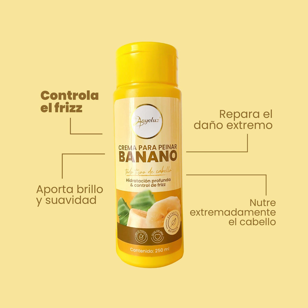 Crema de Peinar Banano Anyeluz 250ml – foto 4