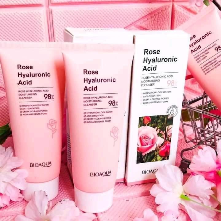 Limpiador Facial con Extractos de Rosas y Ácido Hialurónico Bioaqua – foto 2
