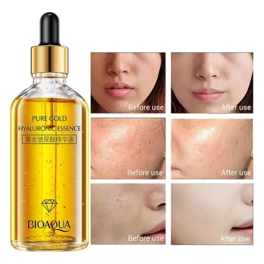 Serum Antiarrugas 24k de Oro Ácido Hialurónico Bioaqua – foto 3