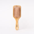 Cepillo Desenredante Madera Cuadrado Lula