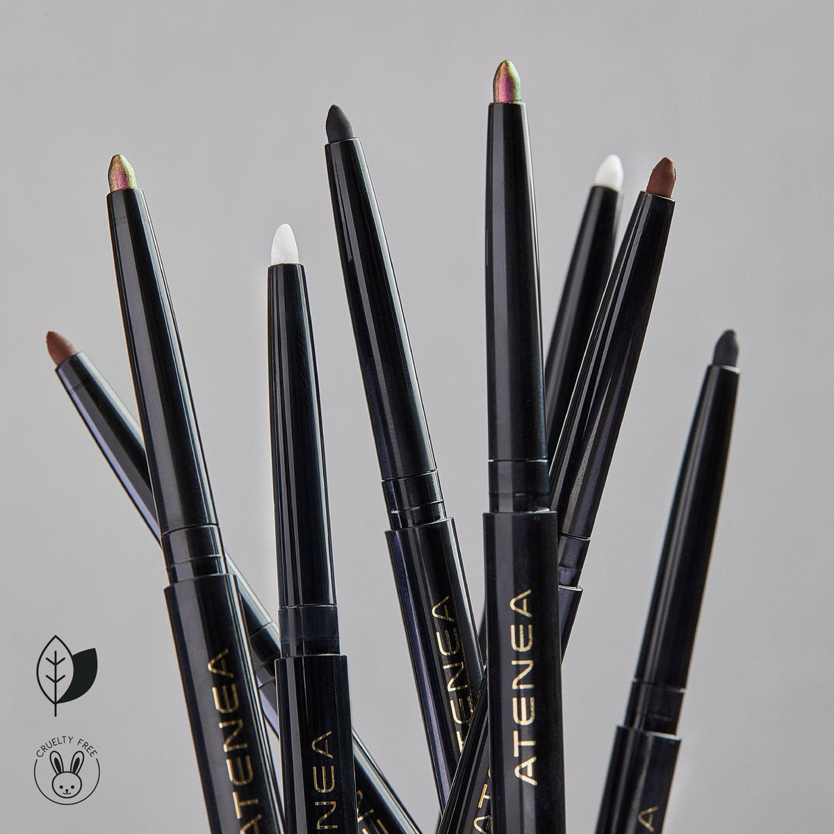 Lápiz Retráctil Negro en Gel + Sacapunta 1st Escene Atenea – foto 5
