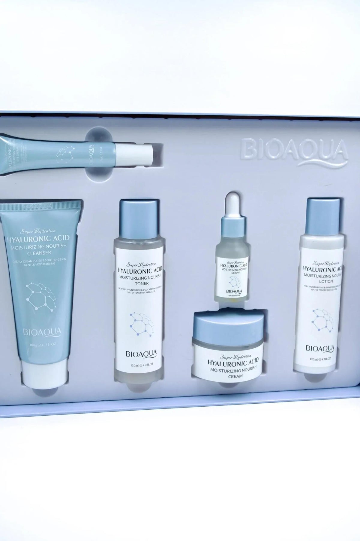 Kit Facial Ácido Hialurónico Azul Bioaqua – foto 3
