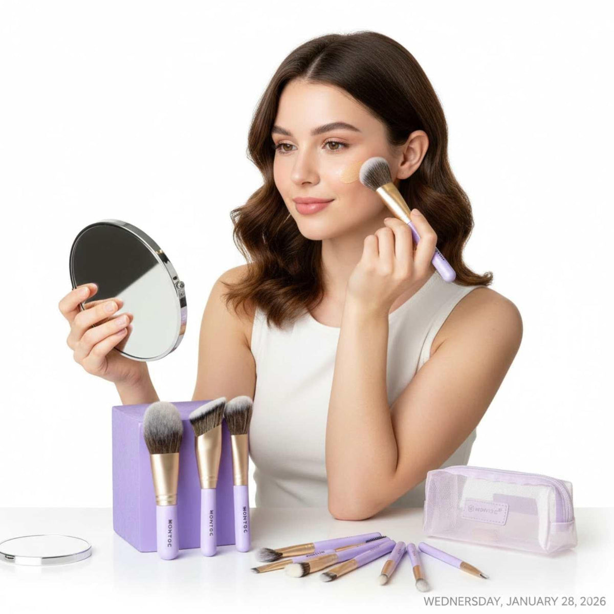 Kit De Brochas Viajero Purple Sol Montoc – foto 3