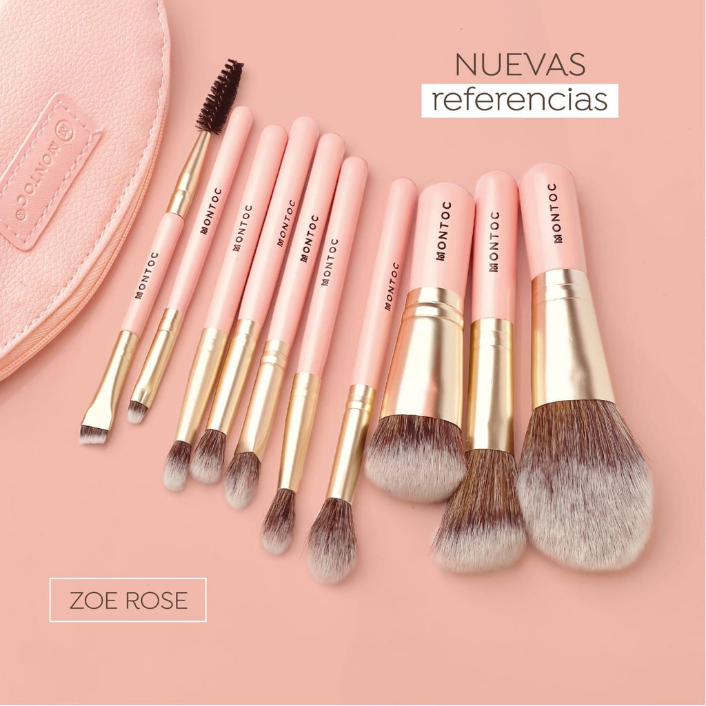 Kit De Brochas Viajero Zoe Rose Montoc – foto 3