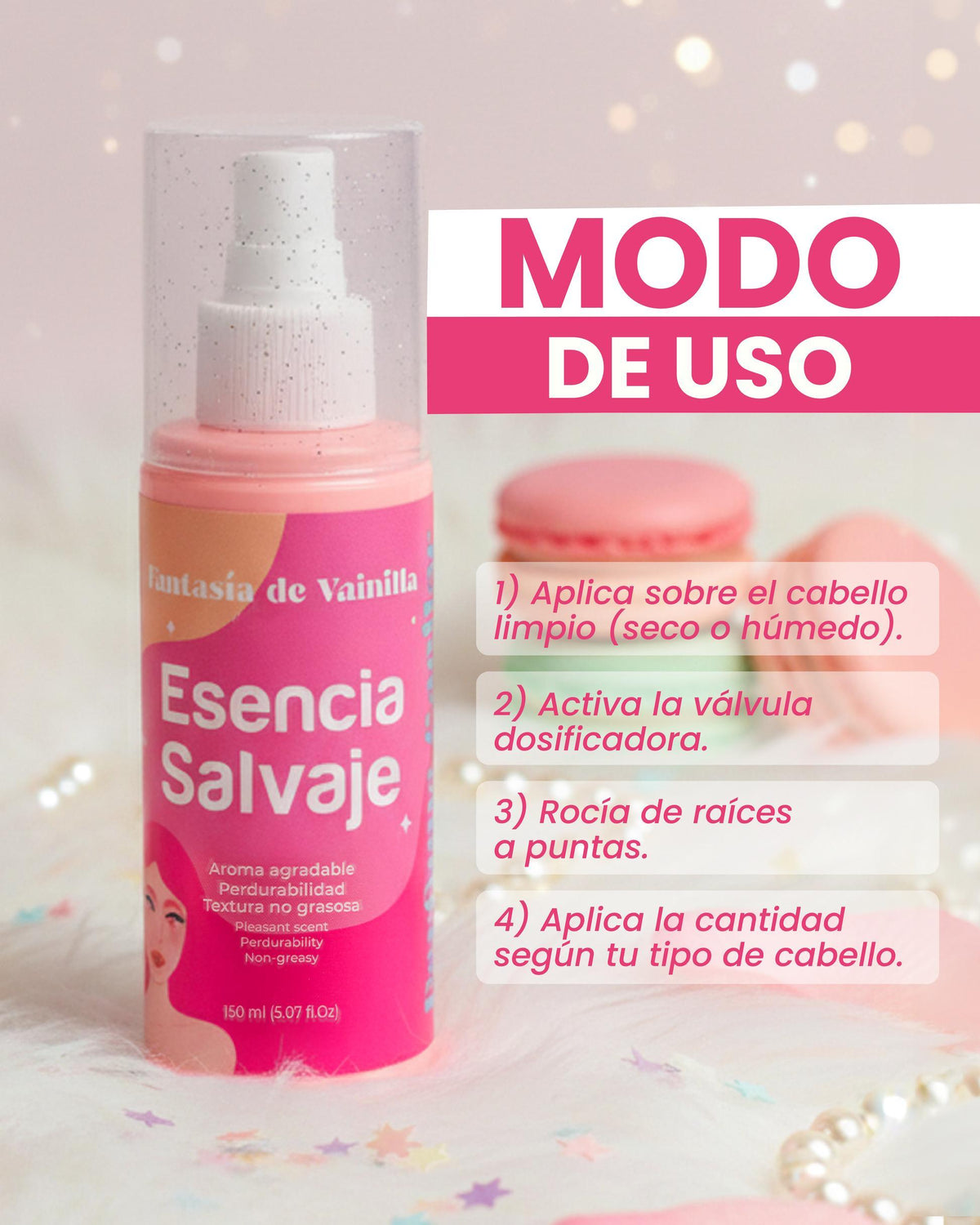 Perfume Capilar Fantasía de Vainilla Esencia Salvaje – foto 4