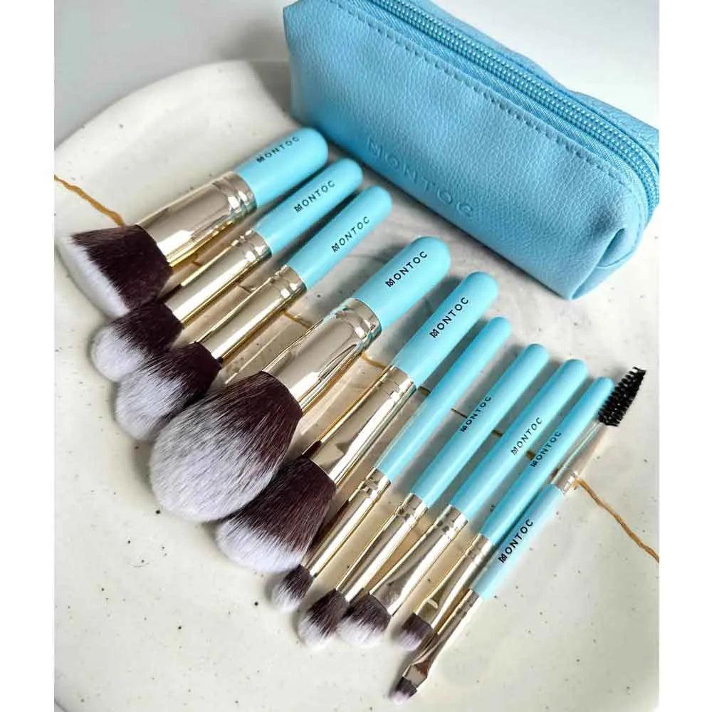 Kit de Brochas Viajero Baby Blue Montoc – foto 4