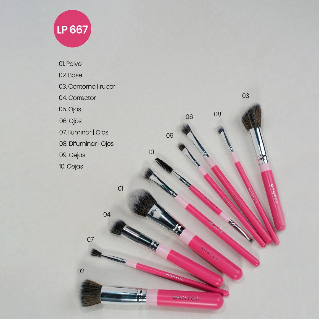 Kit De Brochas Fluffy X10 Montoc – foto 3