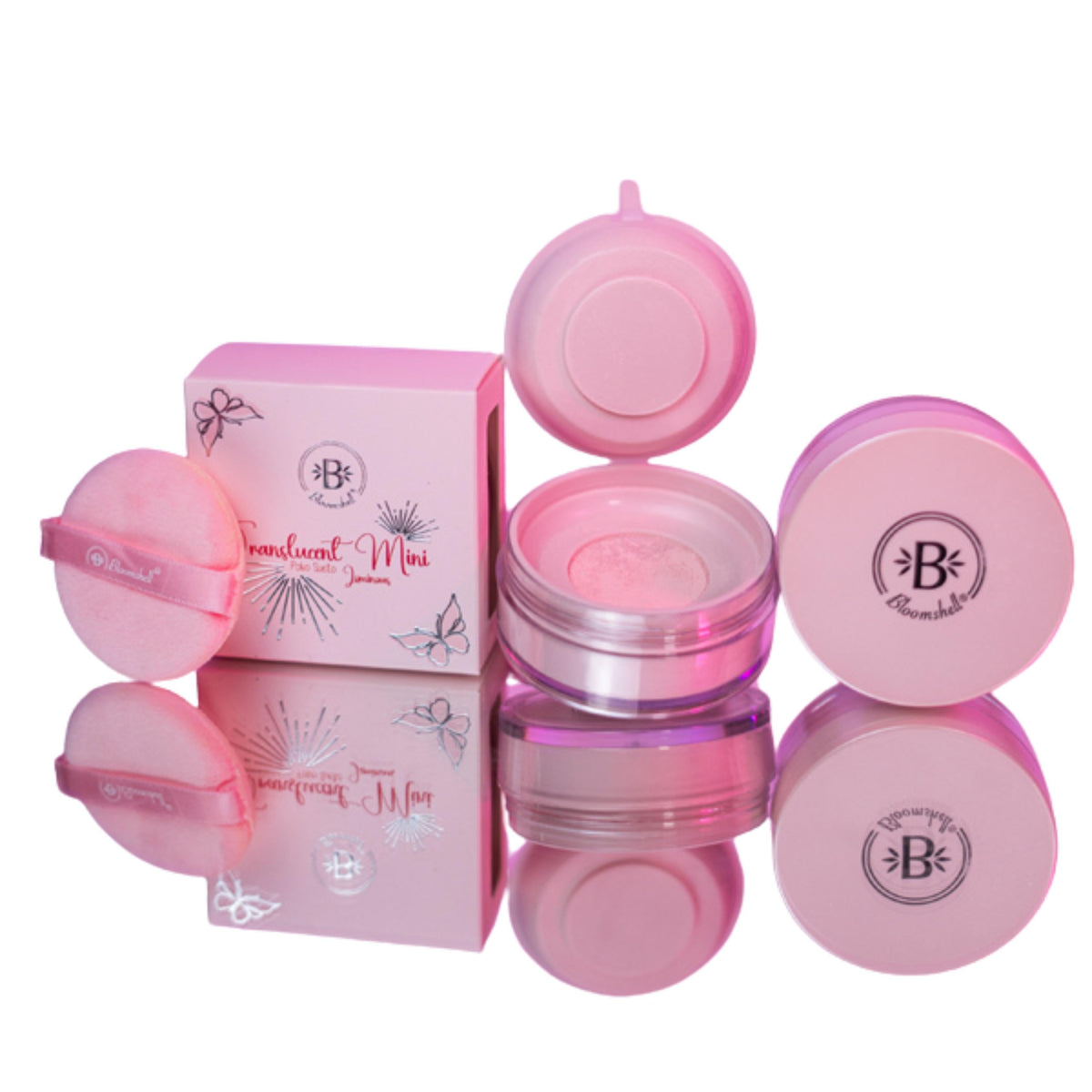 Polvo Suelto Mini Luminoso Pink Bloomshell