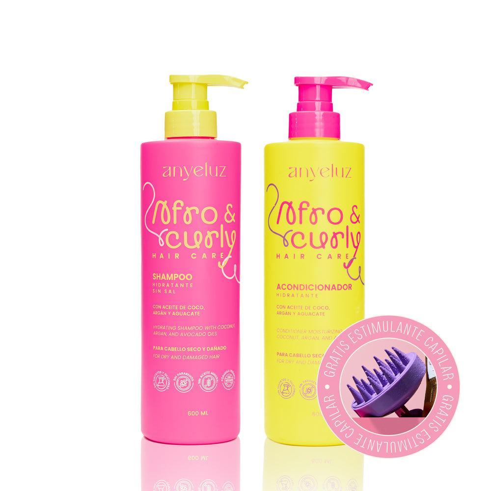 Shampoo Afro y Curly Hidratante 600ml Anyeluz – foto 5