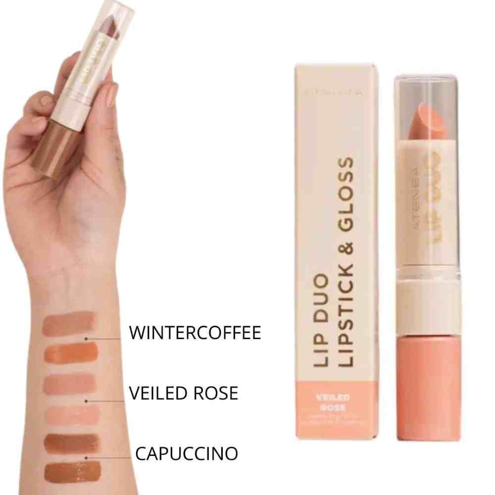 Lip Duo Lipstick Y Gloss Veiledrose Atenea – foto 4