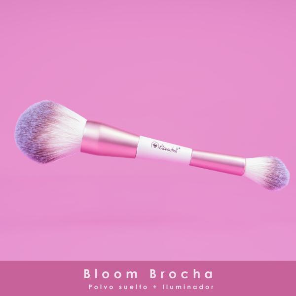 Bloom Brocha Polvo Suelto + Iluminador Bloomshell – foto 6