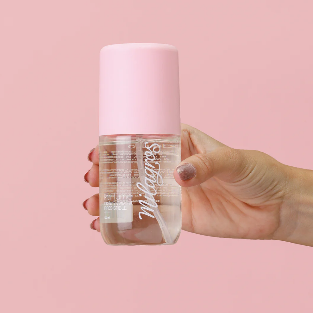 Perfume Capilar Rosado Irresistible 120ml Milagros – foto 2