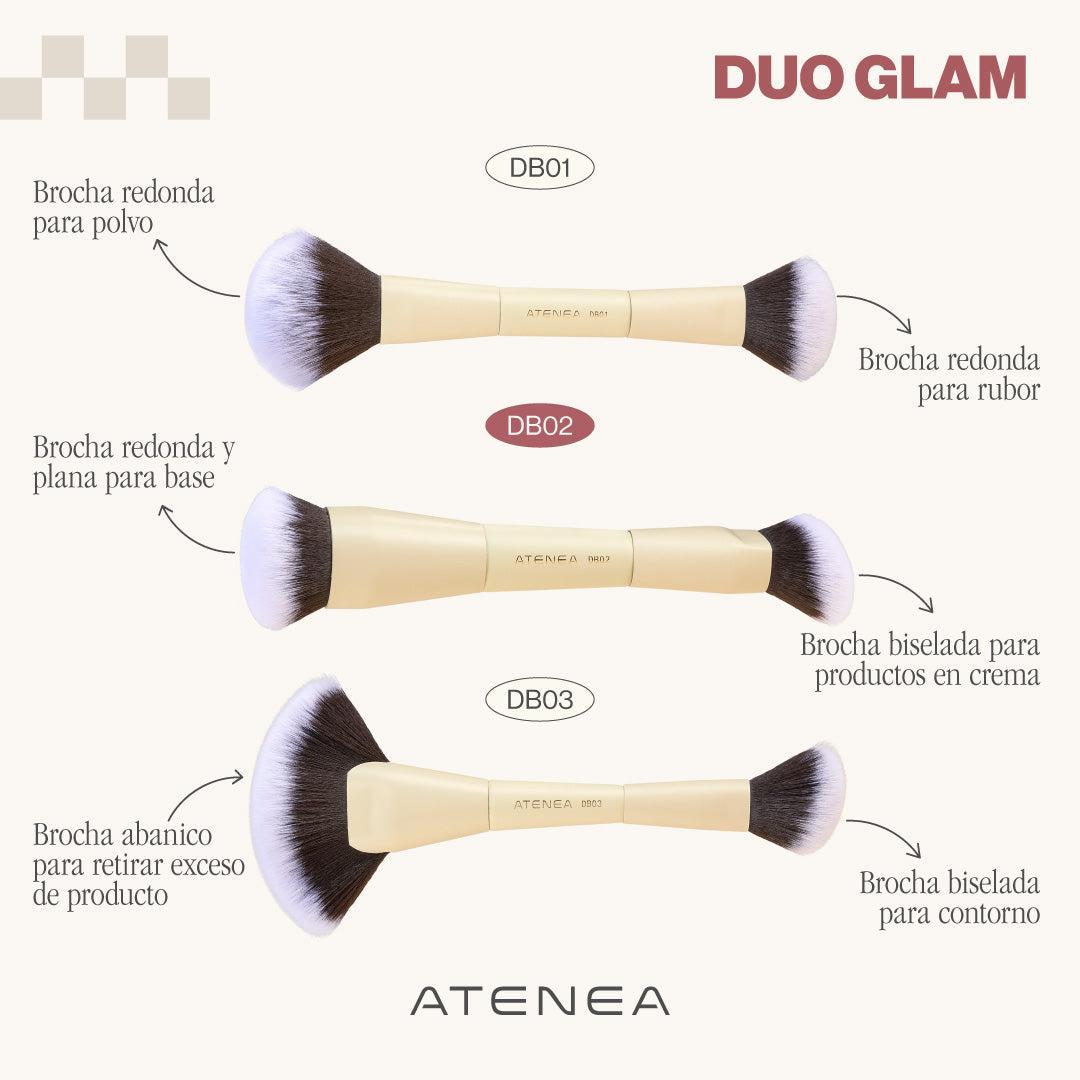 Duo Glam 2 Brochas Para Base/Productos En Crema Atenea – foto 3