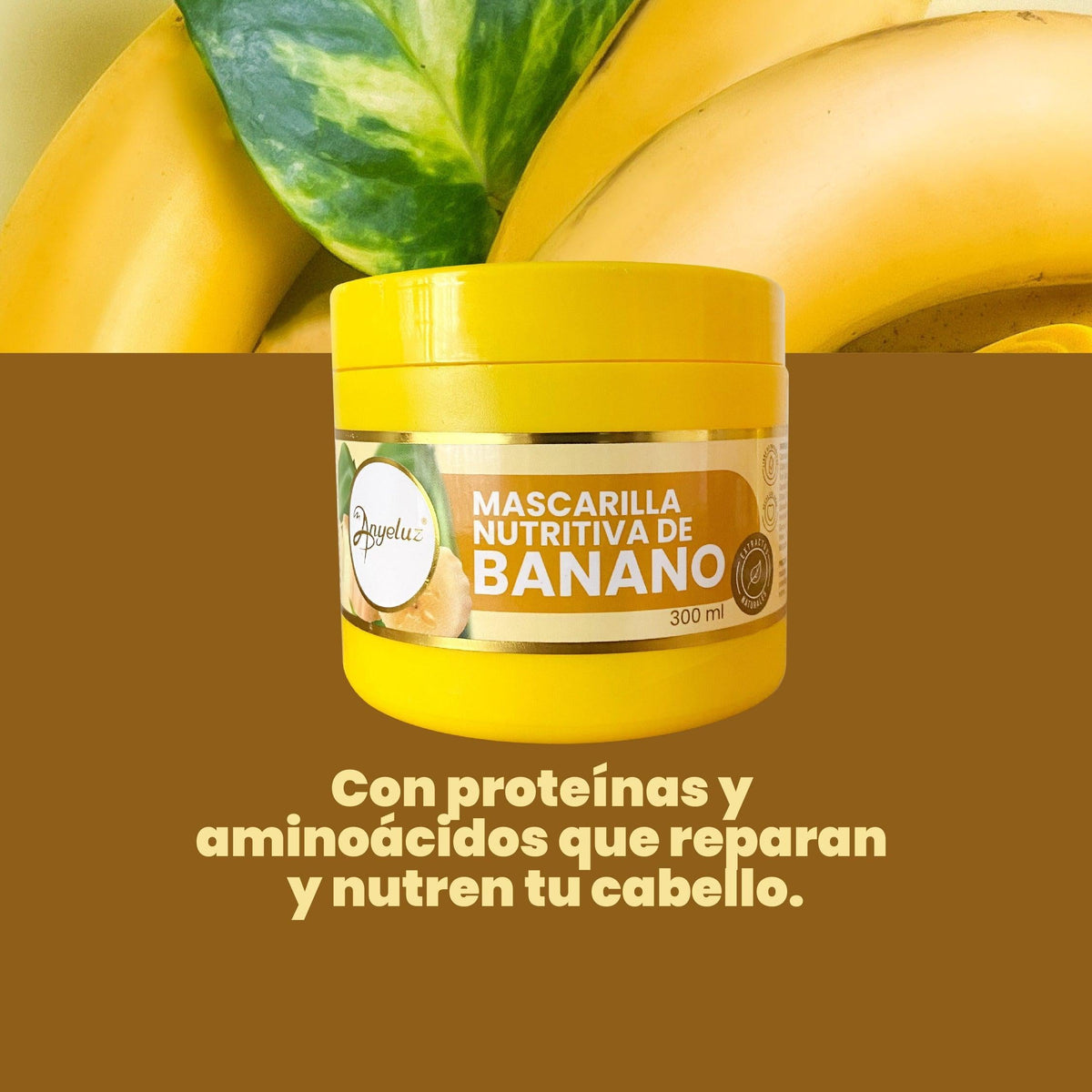 Mascarilla Nutritiva Banano x 300ml Anyeluz – foto 4