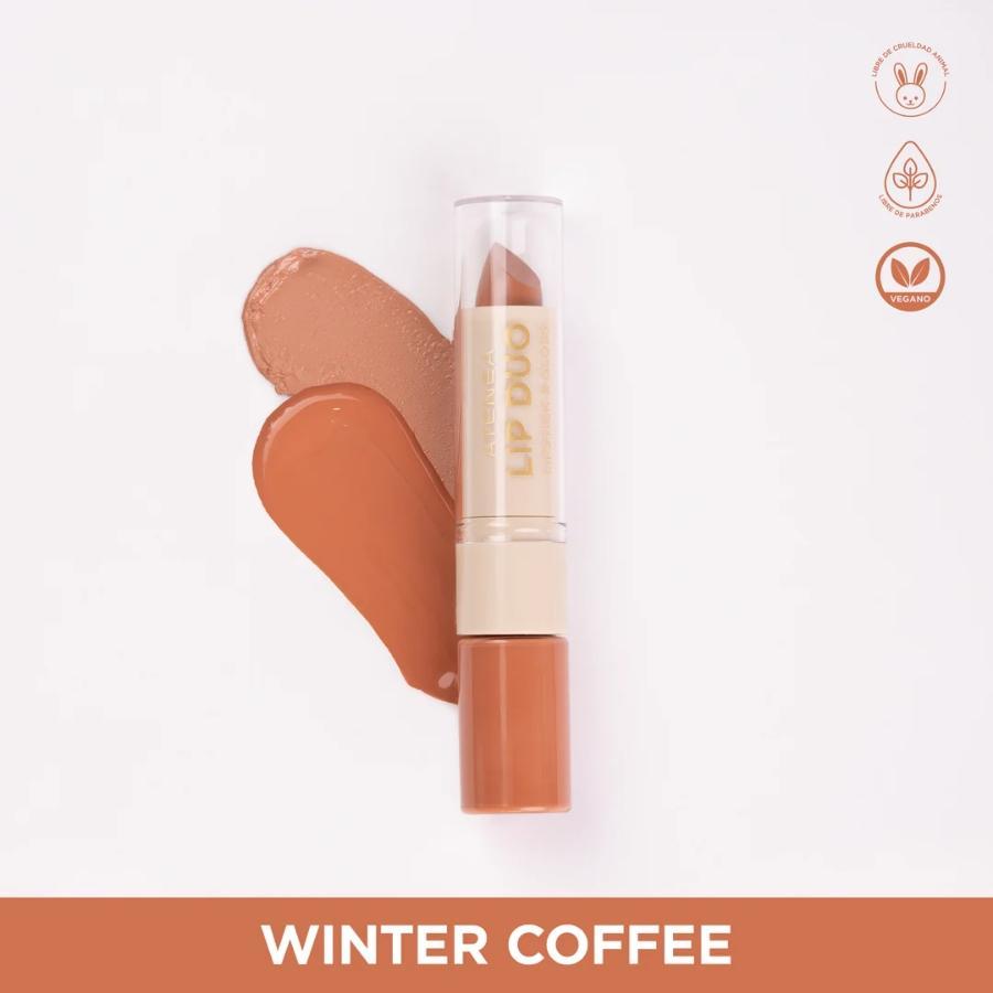 Lip Duo Lipstick y Gloss Wintercoffee Atenea