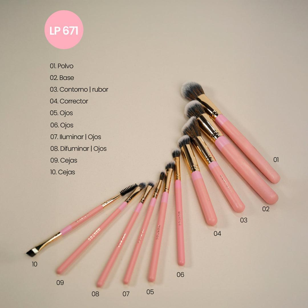 Kit de Brochas Fluffy x10 Montoc – foto 5