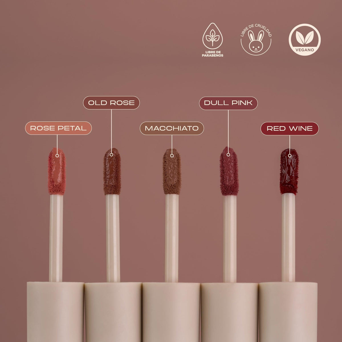 Labial Líquido Velvet Dullpink – foto 2