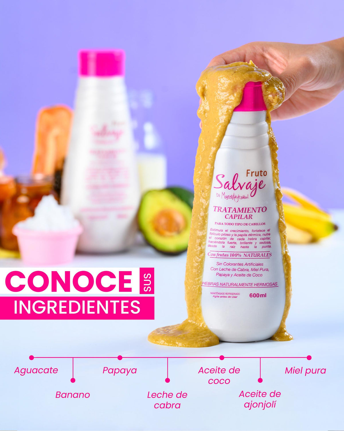 Tratamiento Refrigerado Fucsia Coco Fruto Salvaje – foto 2