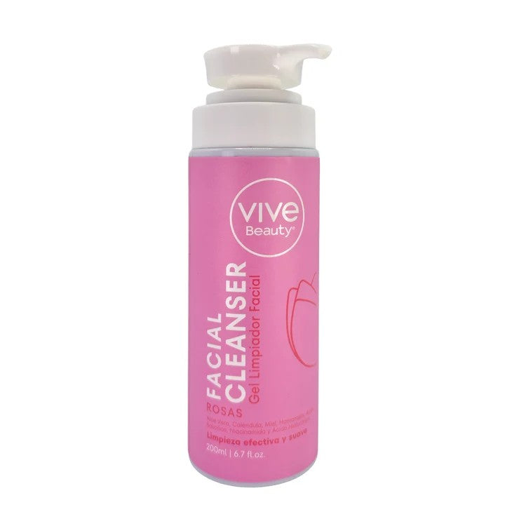 Gel limpiador facial vive beauty